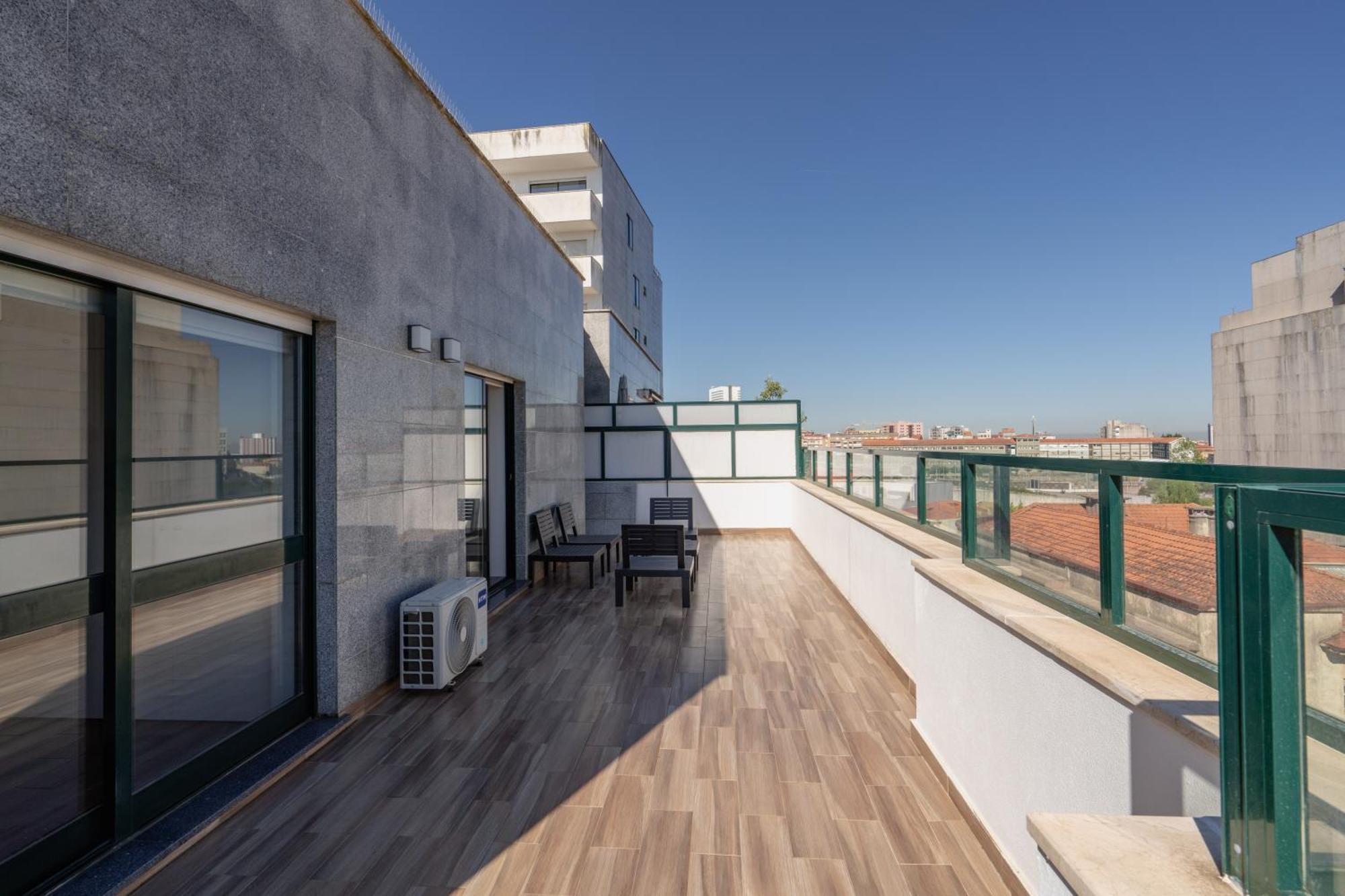 Gaia Terrace Apartamento Qian 2Br Ac L Free Parking Vila Nova de Gaia Dış mekan fotoğraf
