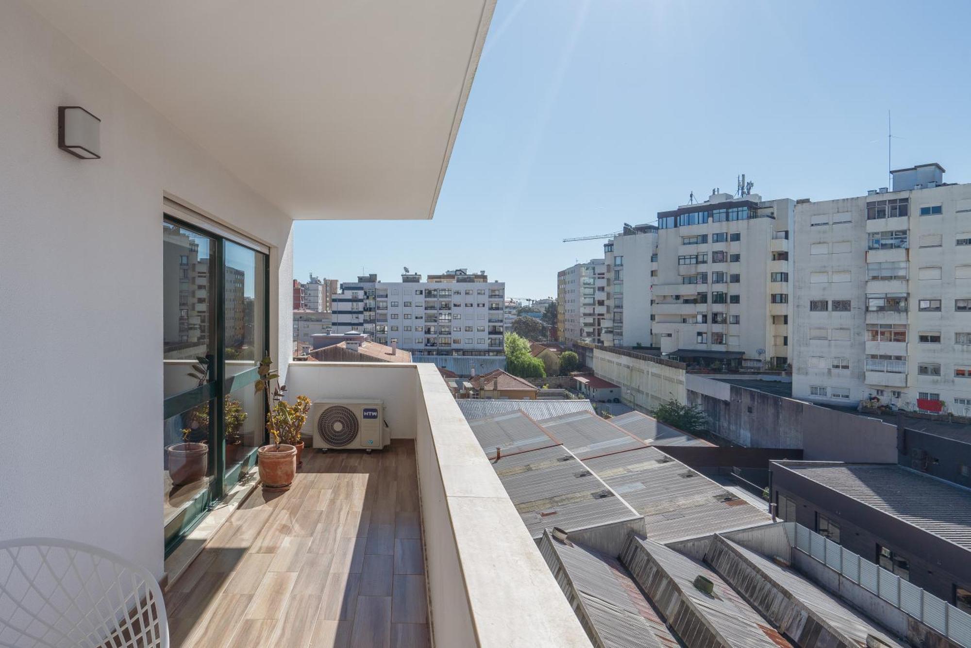 Gaia Terrace Apartamento Qian 2Br Ac L Free Parking Vila Nova de Gaia Dış mekan fotoğraf